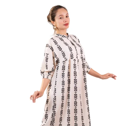 Midi - Ivory Printed